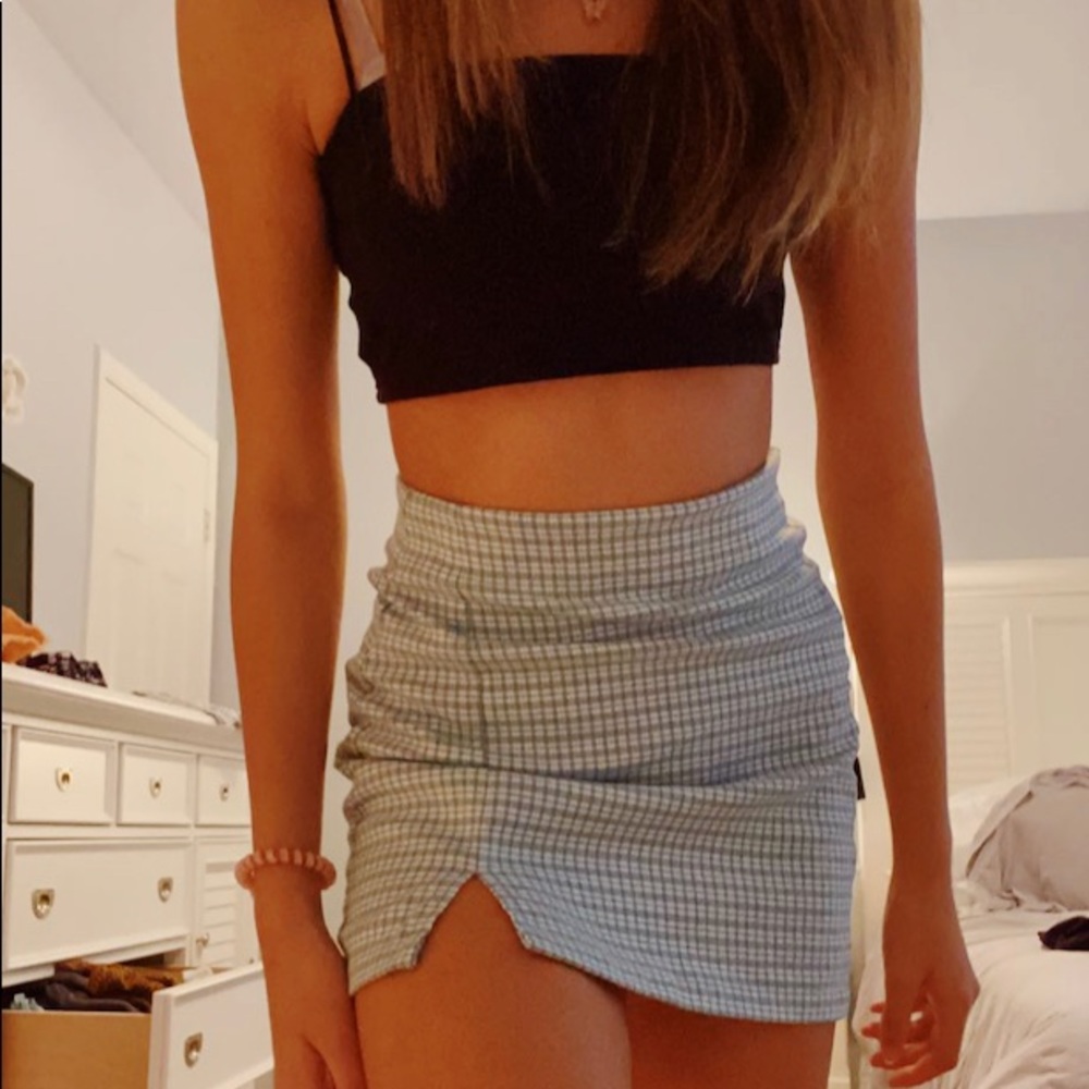 green skirt